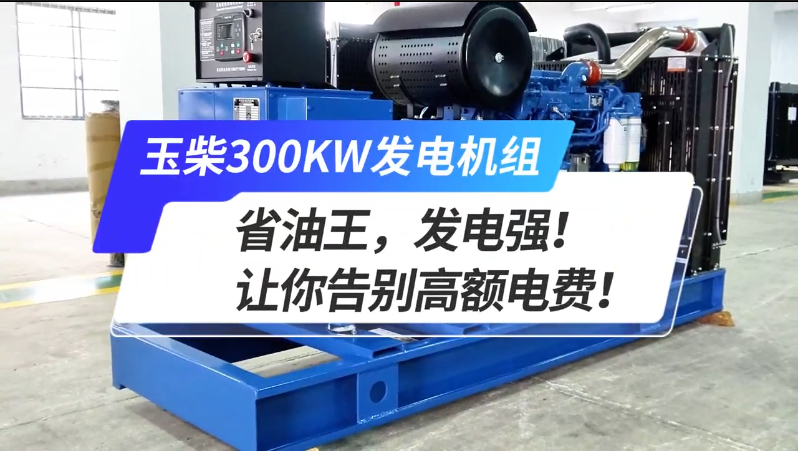 「視頻」玉柴300kw發(fā)電機(jī)組，省油王，發(fā)電強(qiáng)！讓你告別高額電費(fèi)！ 